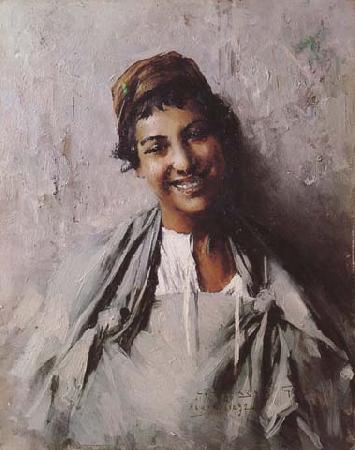 Georges Gaste Jeune fille souriant (mk32) oil painting picture